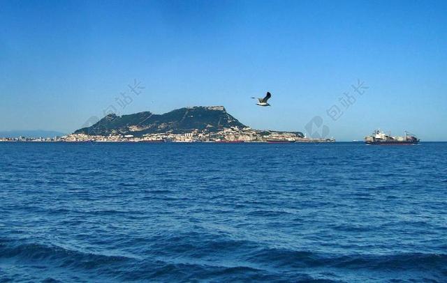 直布罗陀 海峡 山 悬崖 岩石 大西洋 地中海 景观 海洋