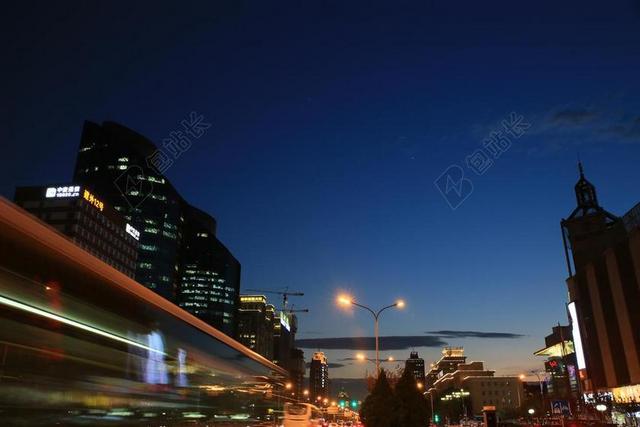 国贸桥上 夜景 北京