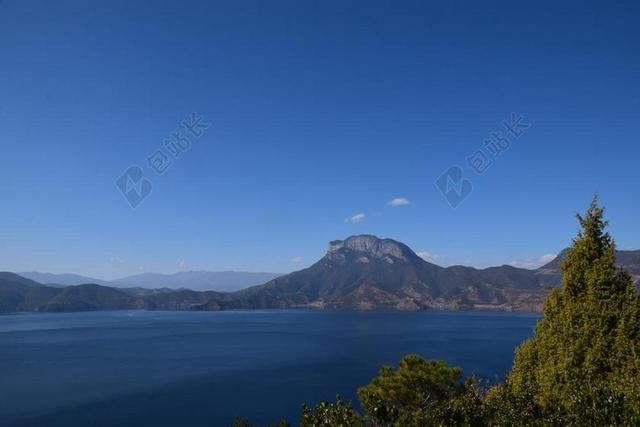 云南丽江 泸沽湖 湖景