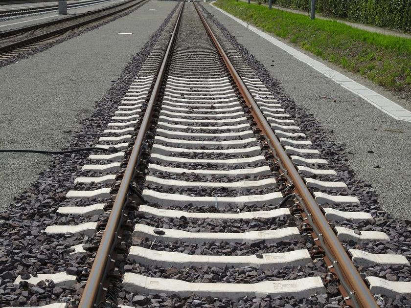 铁路 追踪 似乎 火车站 铁路路轨 铁轨 火车 阈值 道床