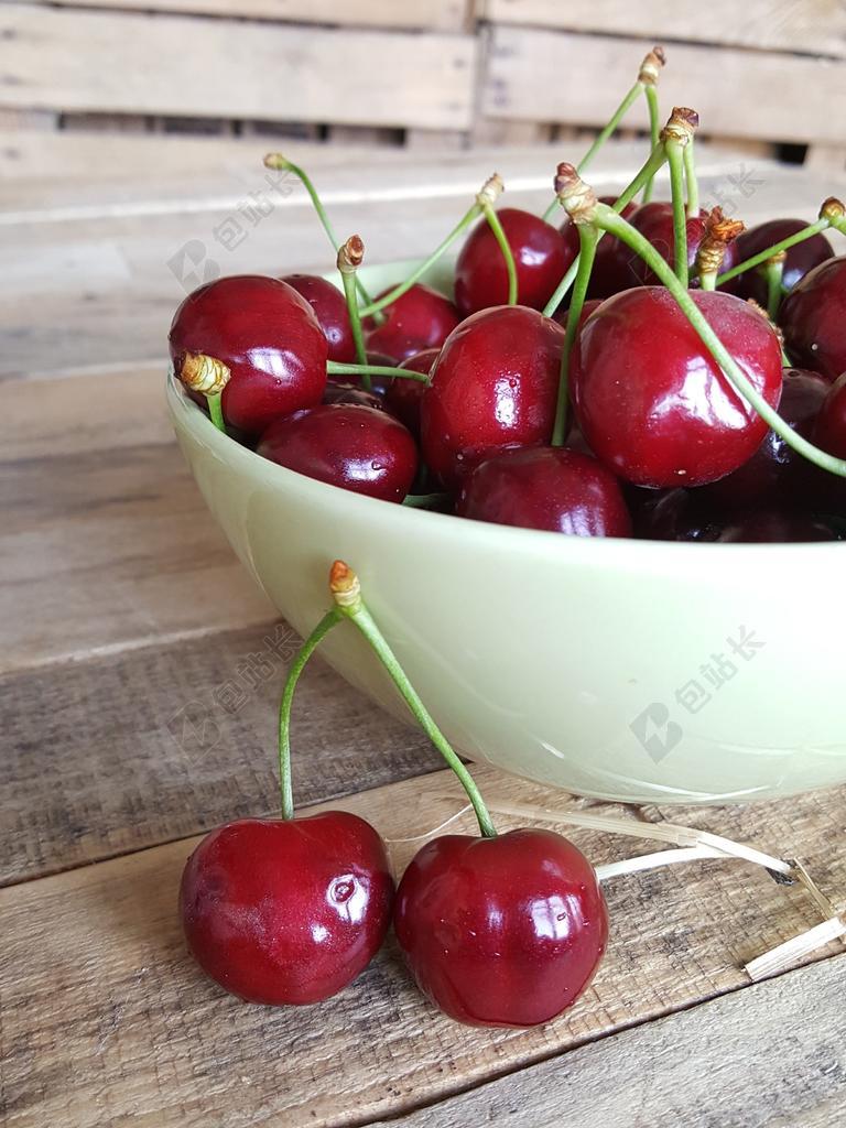 樱桃 红色 美味 酥 弗里施 木 水果 甜樱桃 维生素