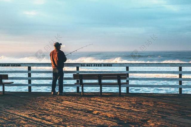 海 海洋 水 波 自然 人 男子 钓鱼 长凳 户外