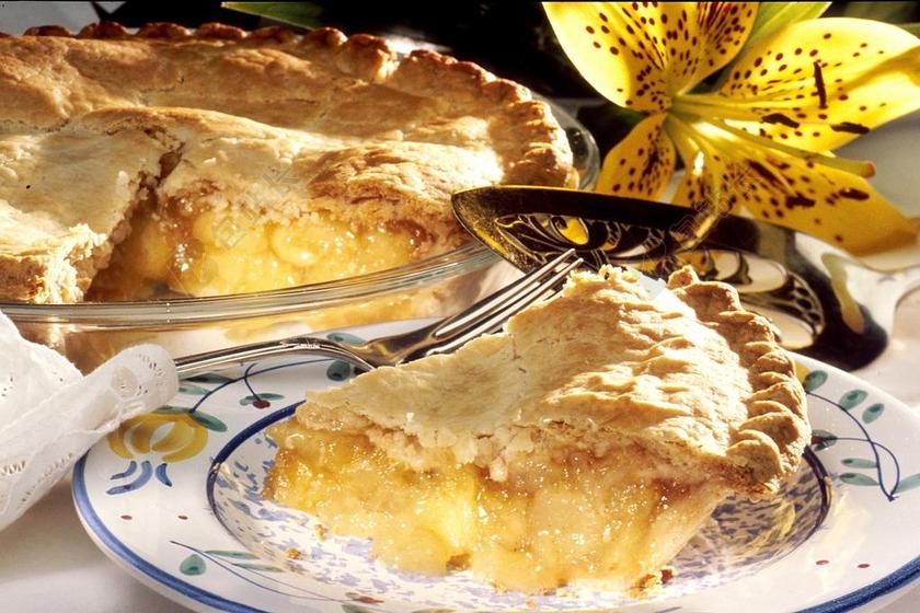 苹果派 切片 板 介绍 食品 甜美 甜 甜点 糖果 好