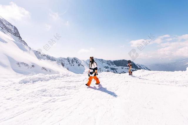 运动红波利亚纳滑雪背景图片