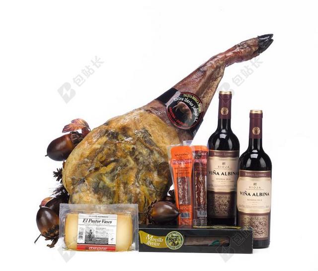 火腿 批火腿 箱 JAMONERA 放弃的 圣诞节 圣诞节阻碍