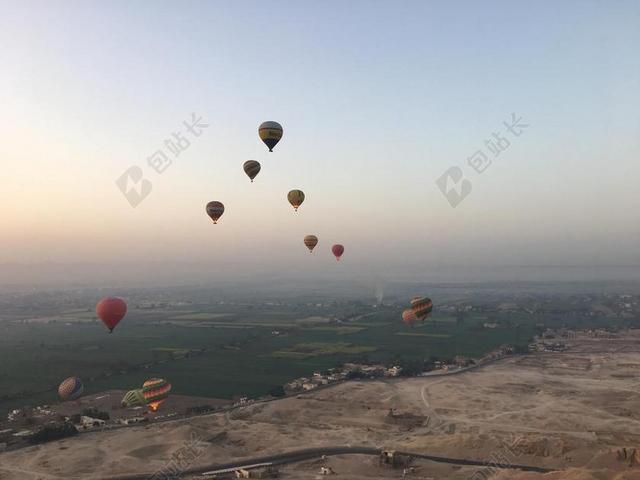 熱氣球 埃及 帝王谷 沙漠 EGYPT