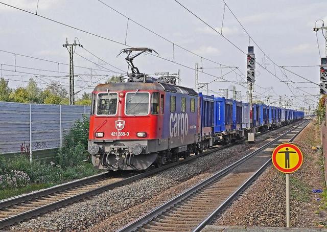 货运列车 OBERRHEIN轨道 阿彭韦尔 瑞士机车 重新4 4