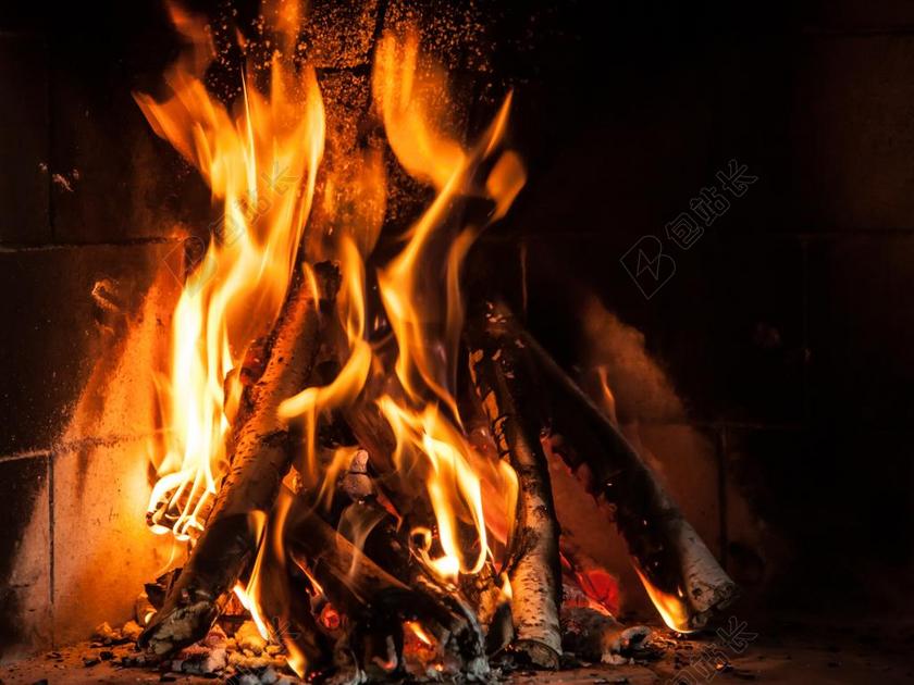 唯美燃烧的火焰背景图片