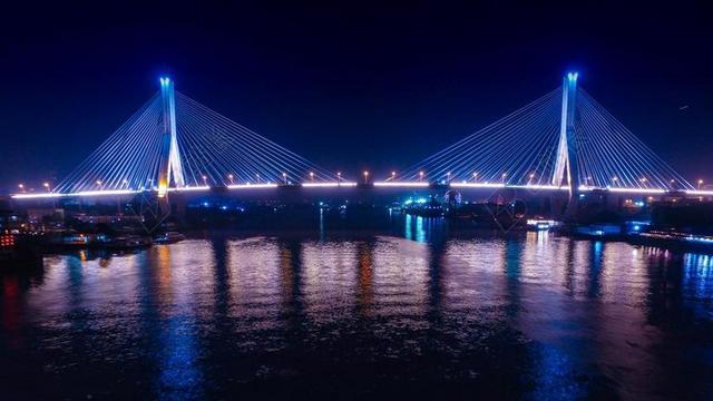广州 鶴洞大橋 夜景