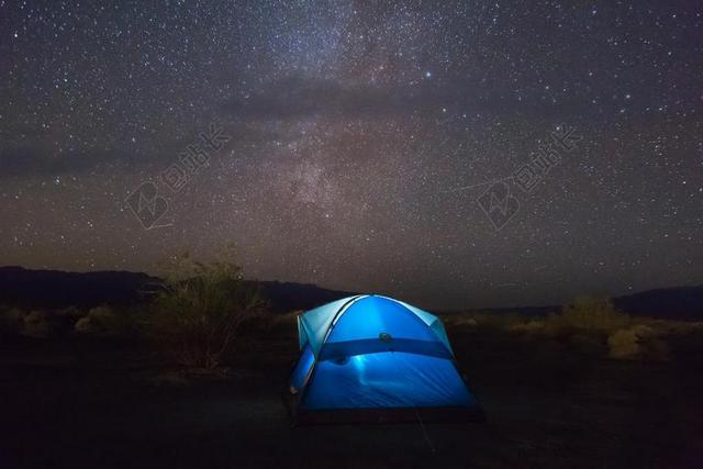 旅游强行户外露营看星空背景图片