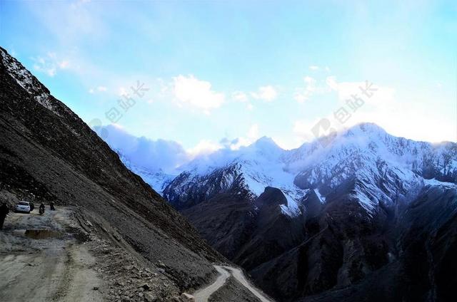喜马拉雅山 山 印度 喜马偕尔邦 斯皮蒂 景观 山路