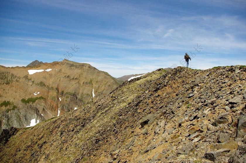 山 火山 攀登 高度 范围 开放空间 晚上 日落 夏季 雪