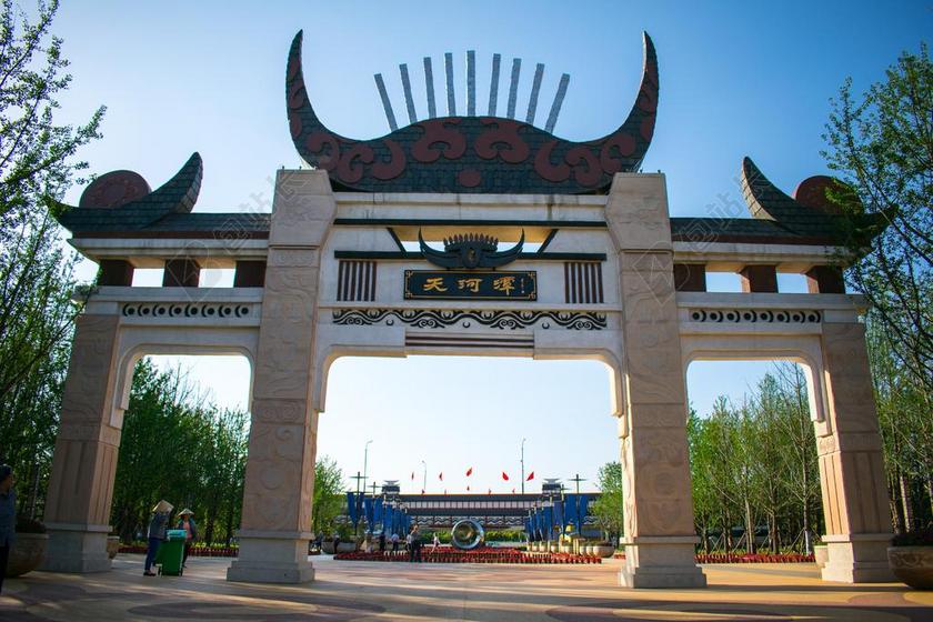 中国 贵阳 天河潭 天河潭大门 少数民族建筑 天河潭风景区