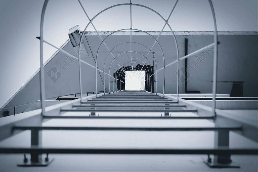 阶梯 通路 钢 金属 建设 结构